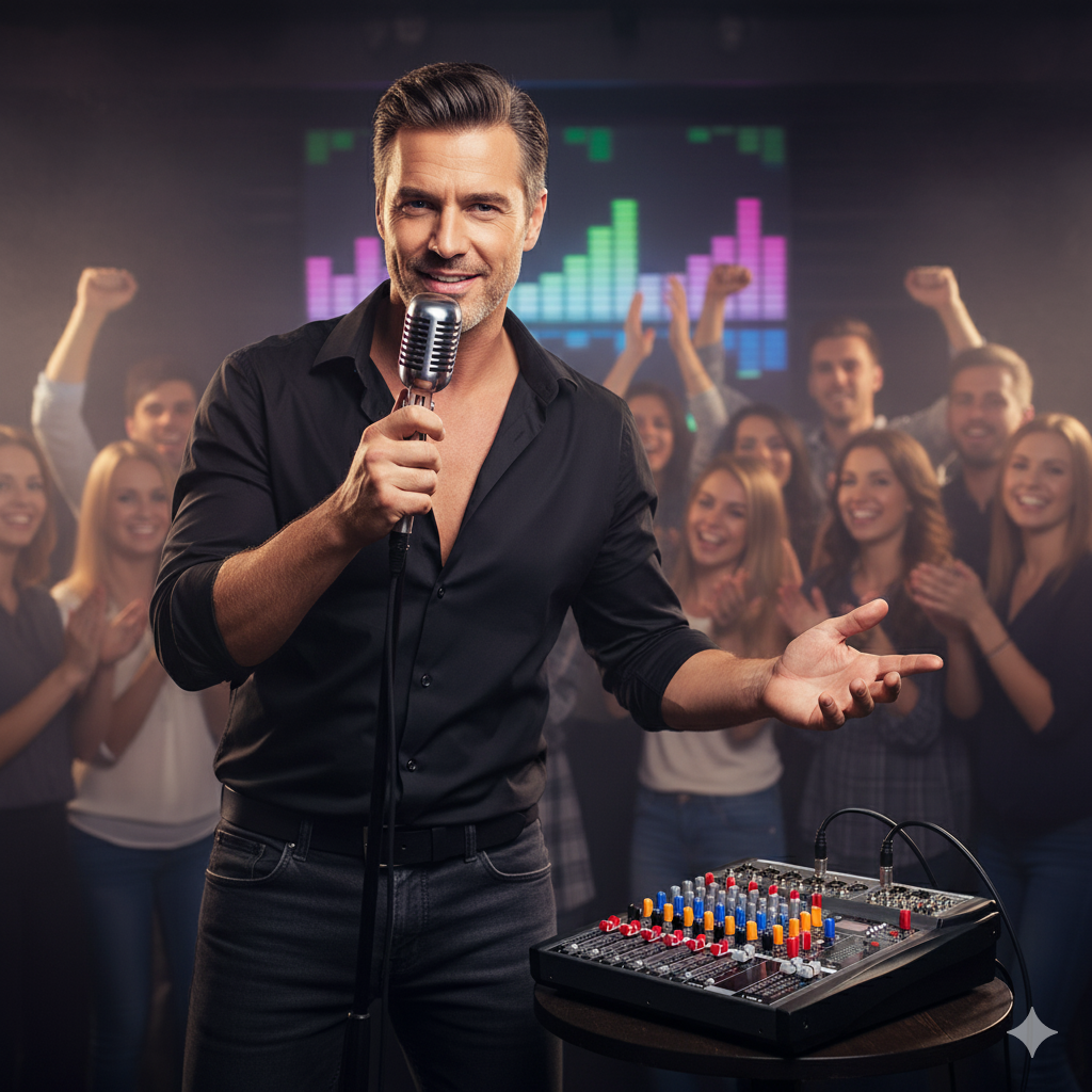 Compact 6 Channels Bluetooth Audio Mixer for Karaoke & Streaming Professionals - Hridz CT-60S
