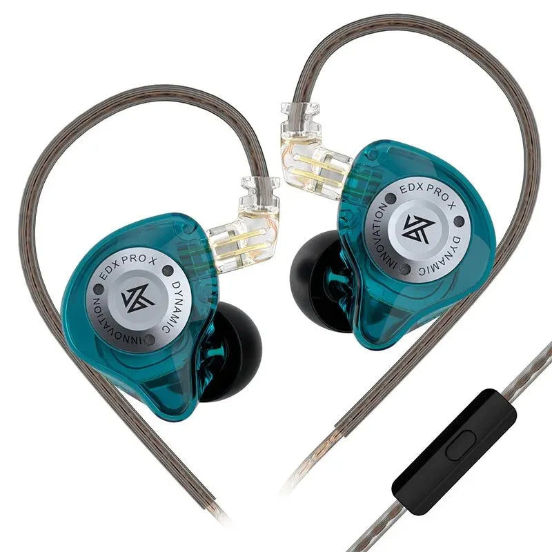 EDX Pro-X In-Ear Monitor Wired Earphones With Mic HIFI Premium Stereo Bass Music Earbuds Sport Headphones