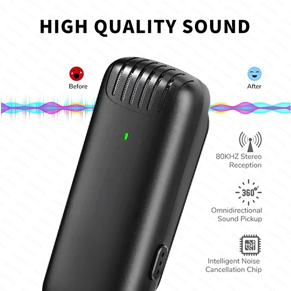 Hridz Professional Audio Wireless Lavalier Microphone Set with In-built noise reduction