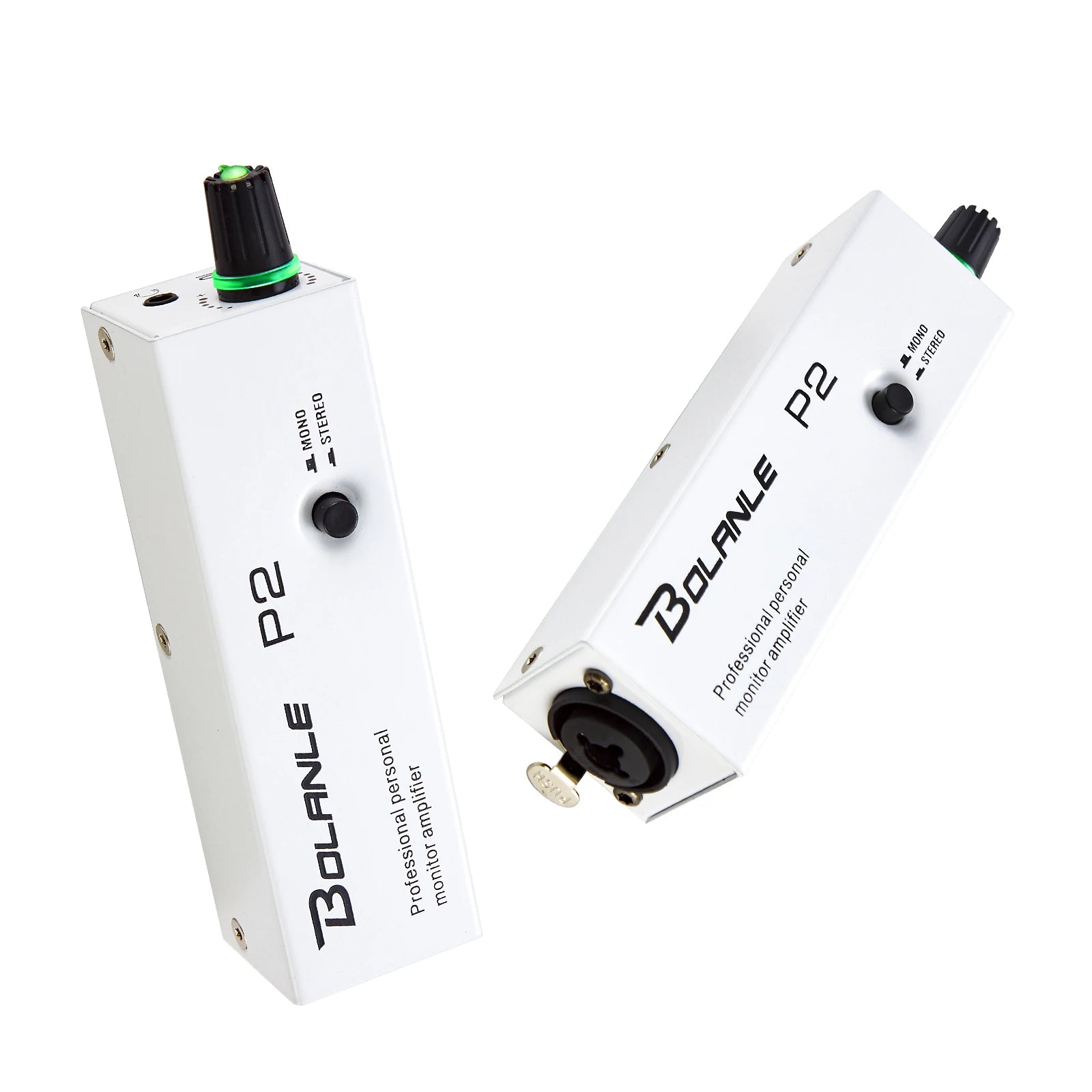 URX Bolanle P2 Personal In-Ear Monitor (IEM) Amplifier | Belt-Pack Headphone Amp with XLR & TRS Input