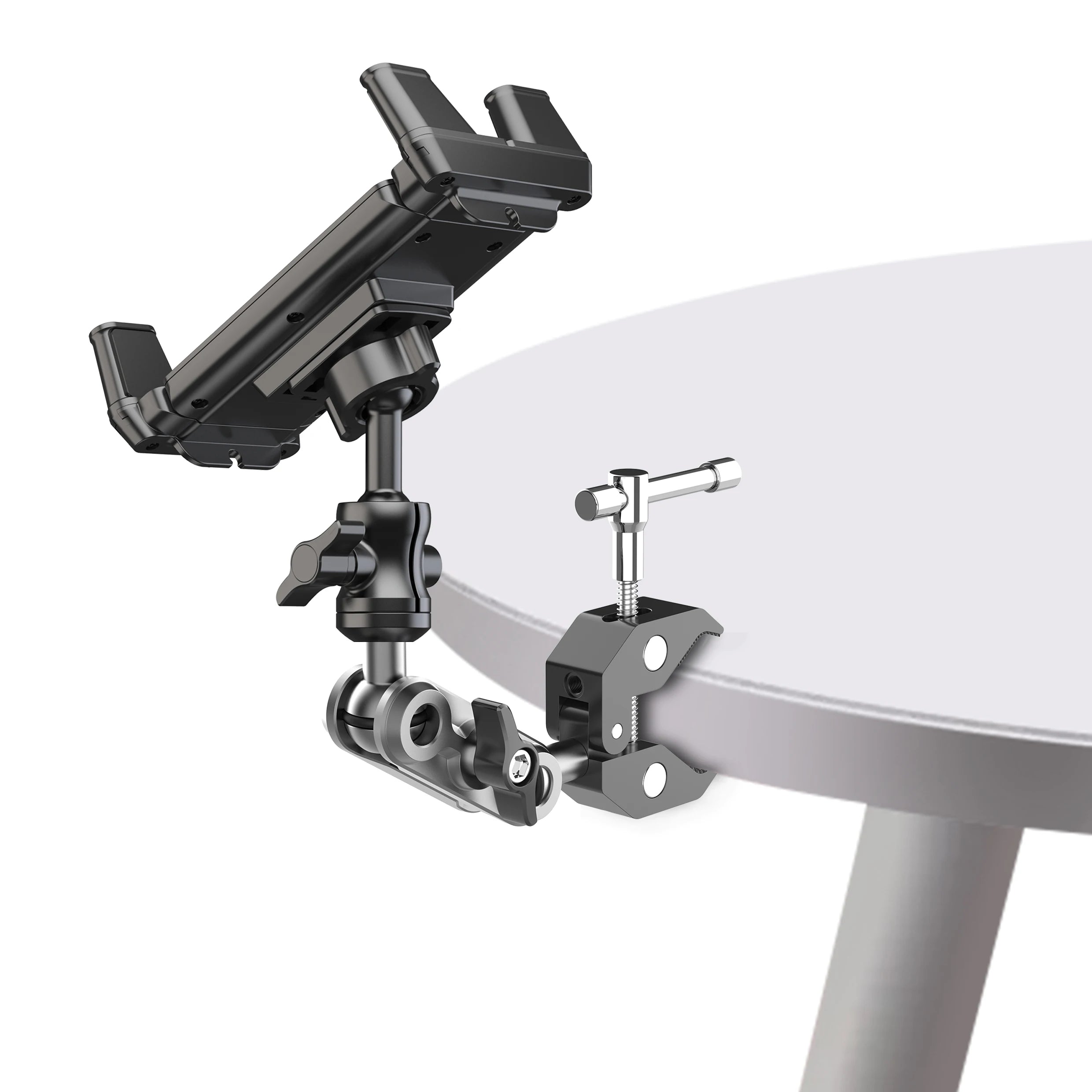 Universal Phone & Tablet Holder Mount for Treadmill, Bike, Stroller, Wheelchair & Golf Cart