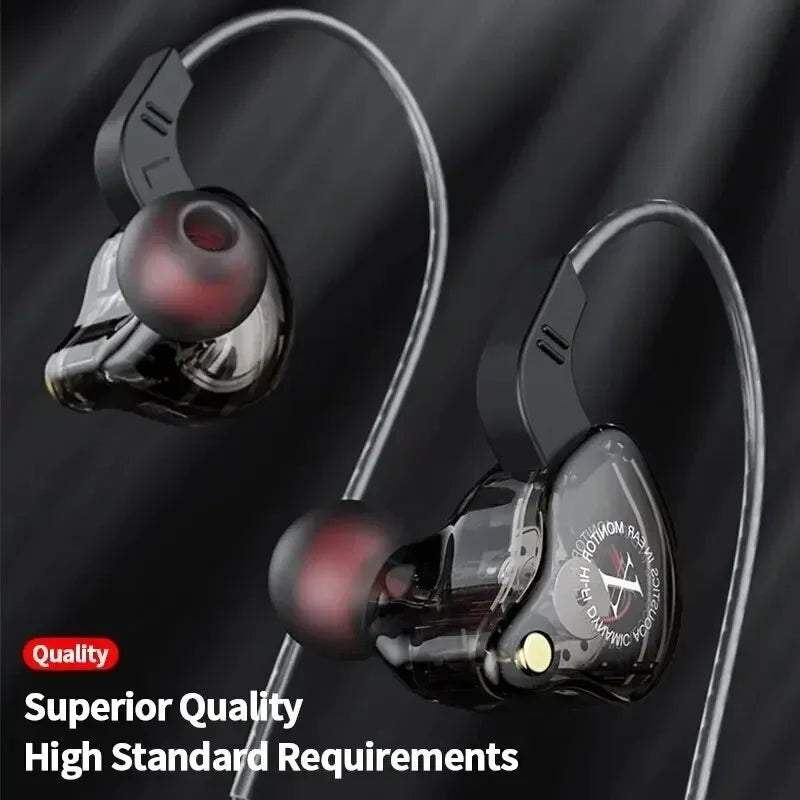 X2 Dynamic Wired In-Ear Earphones No Mic HIFI Heavy Bass Earbuds Gaming Headphones