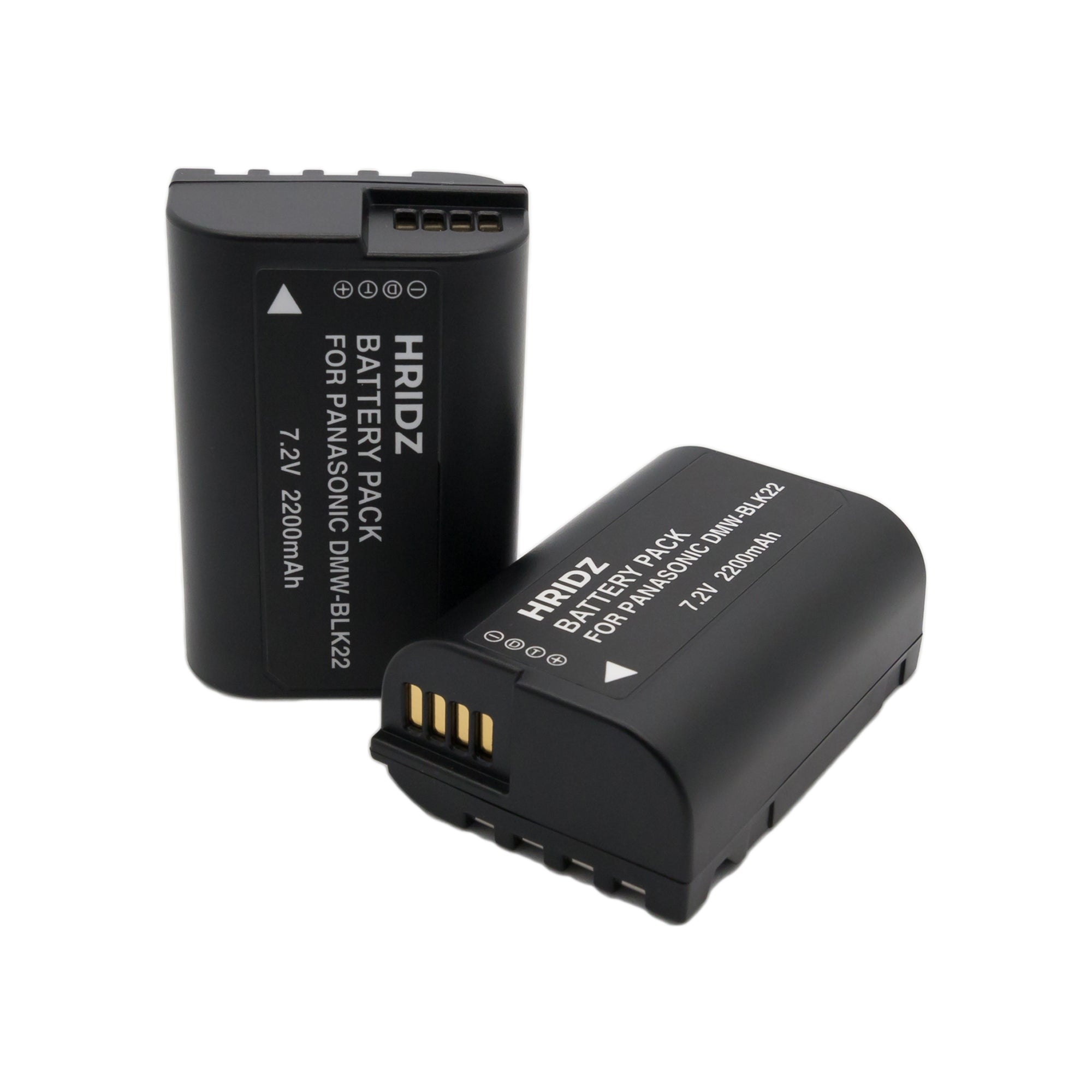 Hridz BLK22 2*Battery 1*Dual Charger for Panasonic DMW-BLK22 LUMIX DSLR Camera GH5s S9 G9