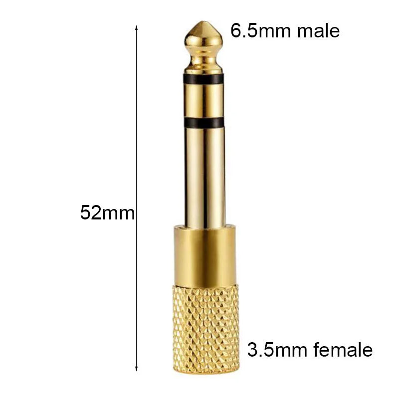 1-Pcs 3.5mm Female Jack Stereo to 6.35mm Jack Adapter for Earphone 1/4" Guitar