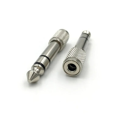 1-Pcs 3.5mm Female Jack Stereo to 6.35mm Jack Adapter for Earphone 1/4" Guitar