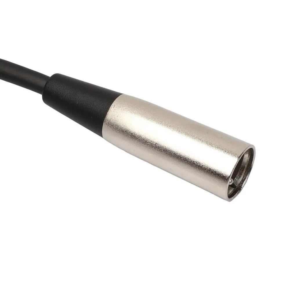 Hridz 1/4” 6.35mm Stereo Jack to 3-Pin XLR Audio Cable – Professional Mic Adapter Cord for Speaker Amplifier (30cm)