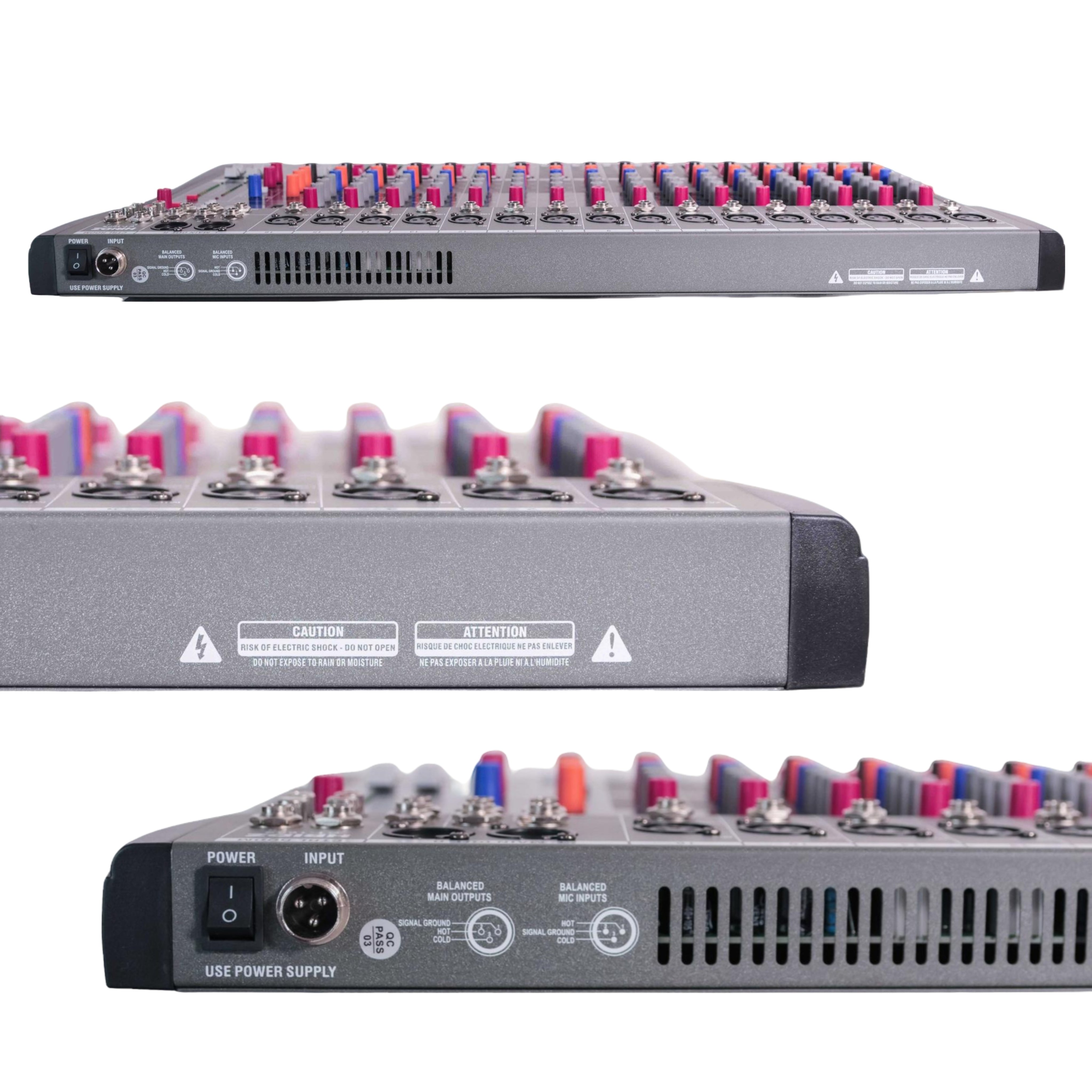 Hridz 16 Channel Professional Audio Mixer - USB Interface, Bluetooth & 48V Phantom Power for Studio, DJ, Karaoke & Live Stage