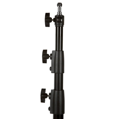 Hridz 280cm Black Stainless Steel Light Stand Colour Heavy Duty with Spigot