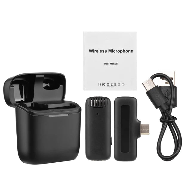 Hridz Professional Audio Wireless Lavalier Microphone Set with In-built noise reduction