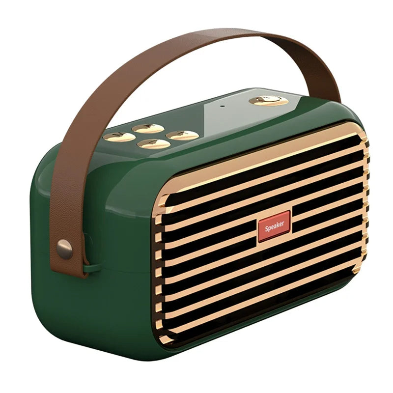 Hridz Retro Smart Wireless Speaker Portable for Gift Showcase Desktop PC Quality Stereo Hifi Sound