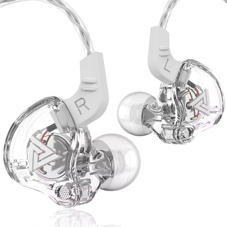 QKZ AK6 In Ear Monitor Earphone 6-Dynamic Driver Unit Headphone With Mic HIFI Headset