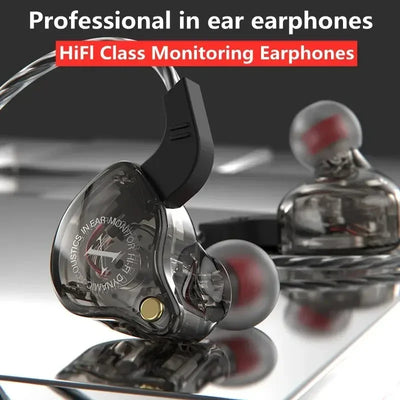 X2 Dynamic Wired In-Ear Earphones No Mic HIFI Heavy Bass Earbuds Gaming Headphones