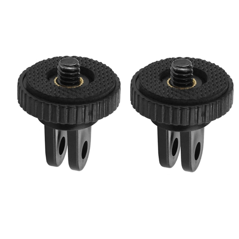 1/4" Mini Tripod Adapter Mount for GoPro Hero 11/10/9/8/7/6/5/4, Insta360, Xiaomi Yi, SJCAM, Sony & Action Cameras