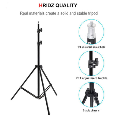 Adjustable 210cm Light Stand Tripod Max. 2.1m for Studio Photo Flash LED Video Light