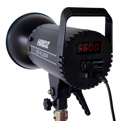 HRIDZ 200W LED Video Light Bi-Colour Continuous Dimmable Bowen mount For Filmmaking Photography Stage
