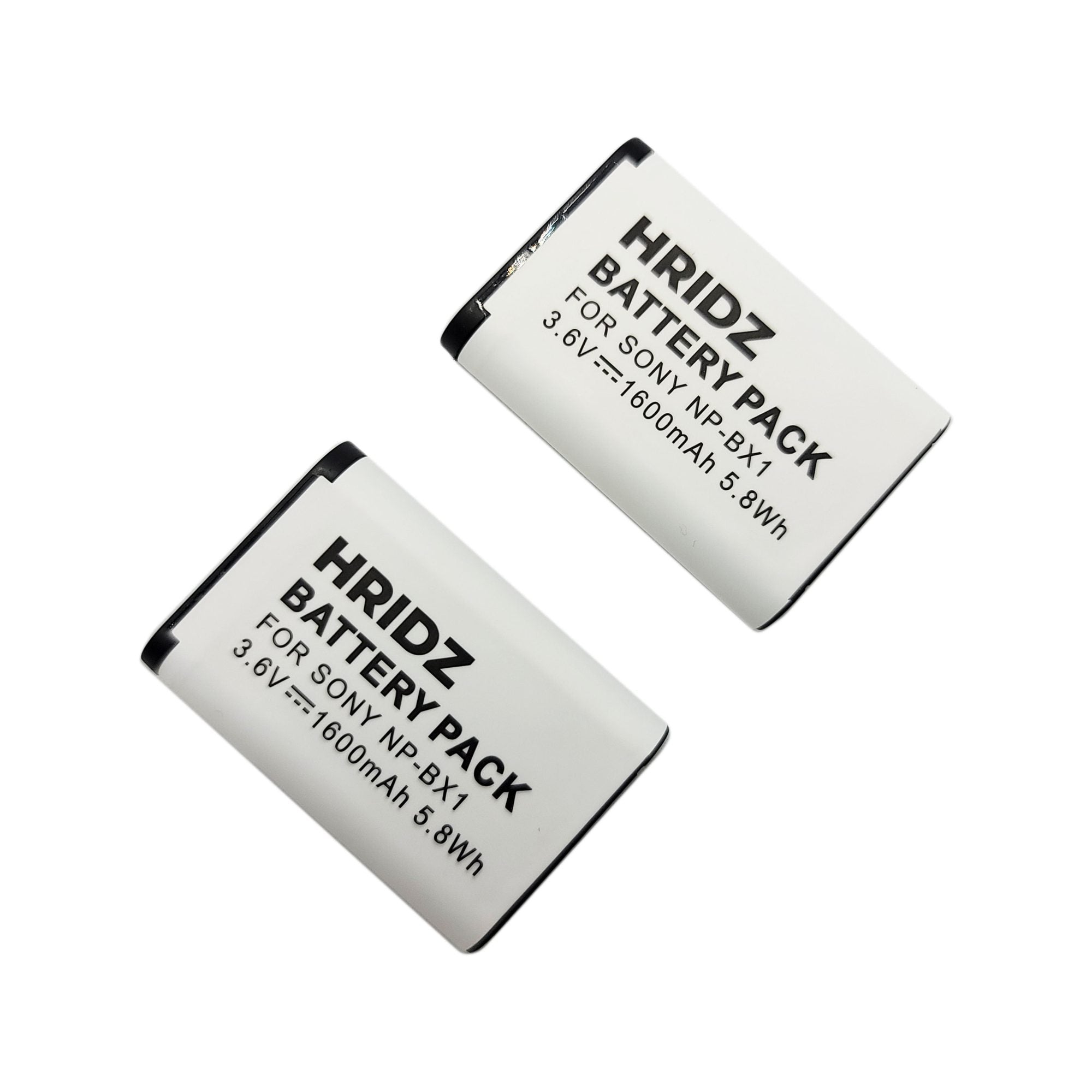 Hridz 1600mAh 2*Battery 1*Dual Charger for Sony RX100 NP-BX1 NPBX1 ZV1