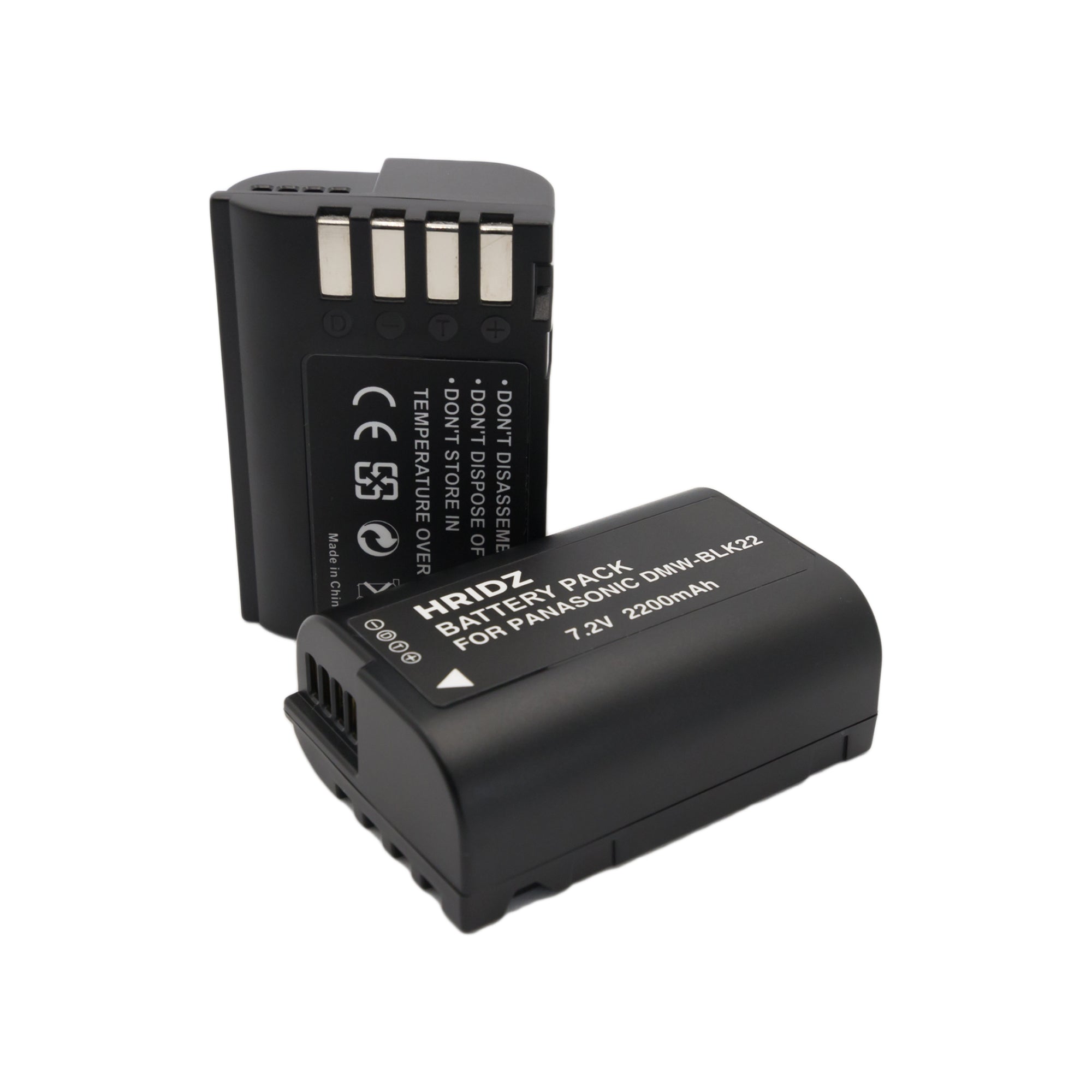 Hridz BLK22 2*Battery 1*Dual Charger for Panasonic DMW-BLK22 LUMIX DSLR Camera GH5s S9 G9