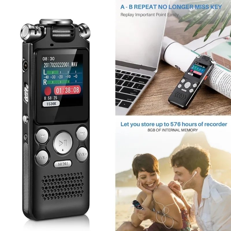 Hridz Digital Voice Recorder Professional Voice Activated