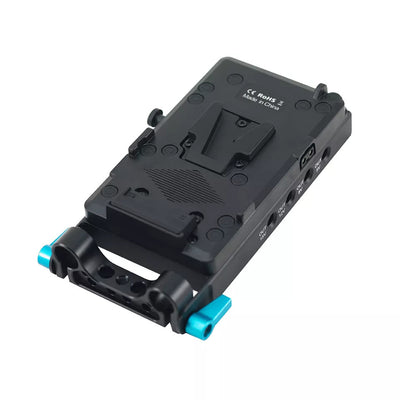 Hridz VMP-6P V-Mount Battery Adapter Plate with 5 Cables for BMPCC 4K 6K